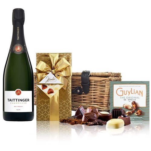 Taittinger Brut Champagne 75cl And Chocolates Hamper